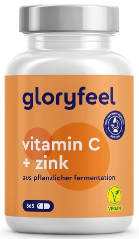 Vitamin C  1000mg + 20mg Zink  - 365 Kapsel